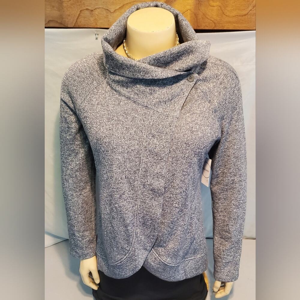 JOCKEY Cocoon Wrap Jacket Gray Cardigan Women's Size M NWT